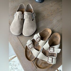 Birkenstock Taupe Suede Bundle - Arizonas & Londons